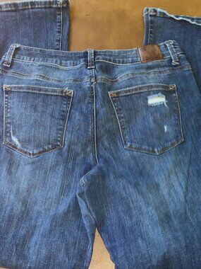 Maurice's Distressed Blue Jeans Size 10